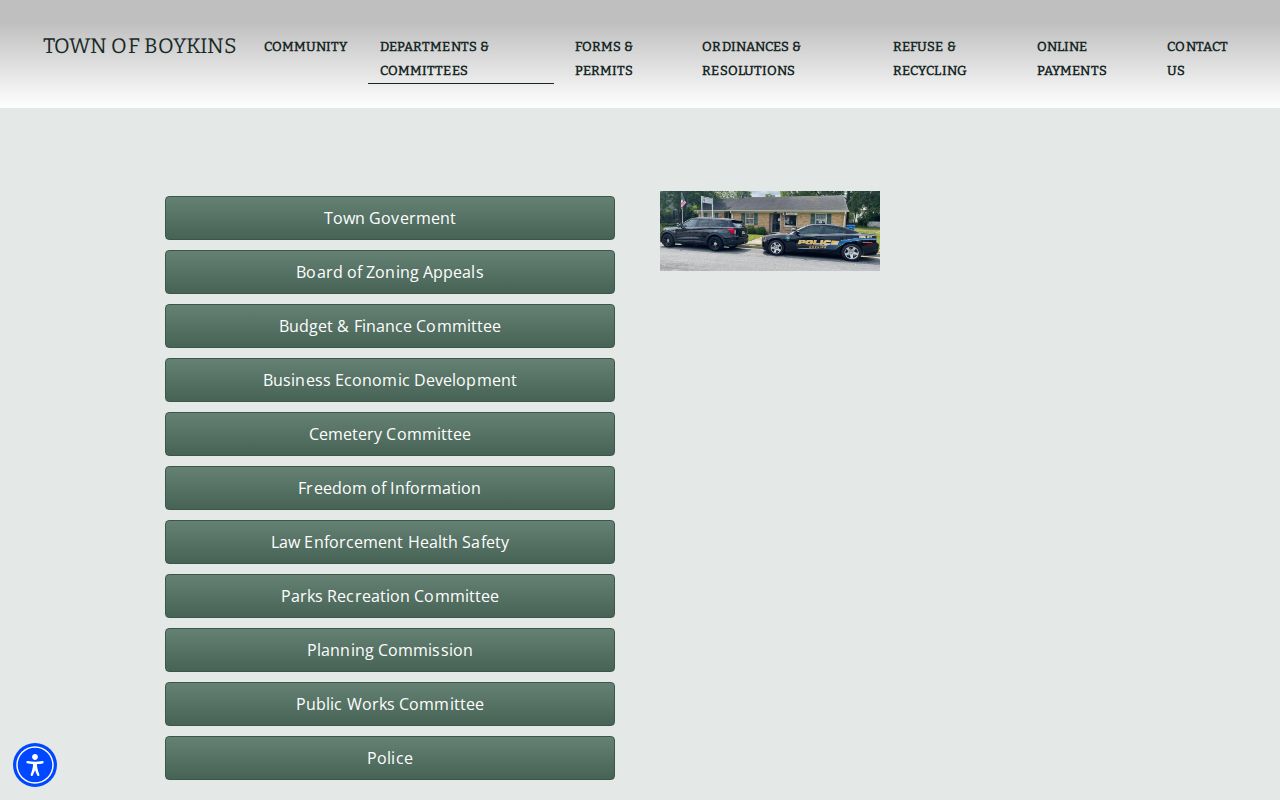 Boykins police contact for criminal and incident records in Southampton County