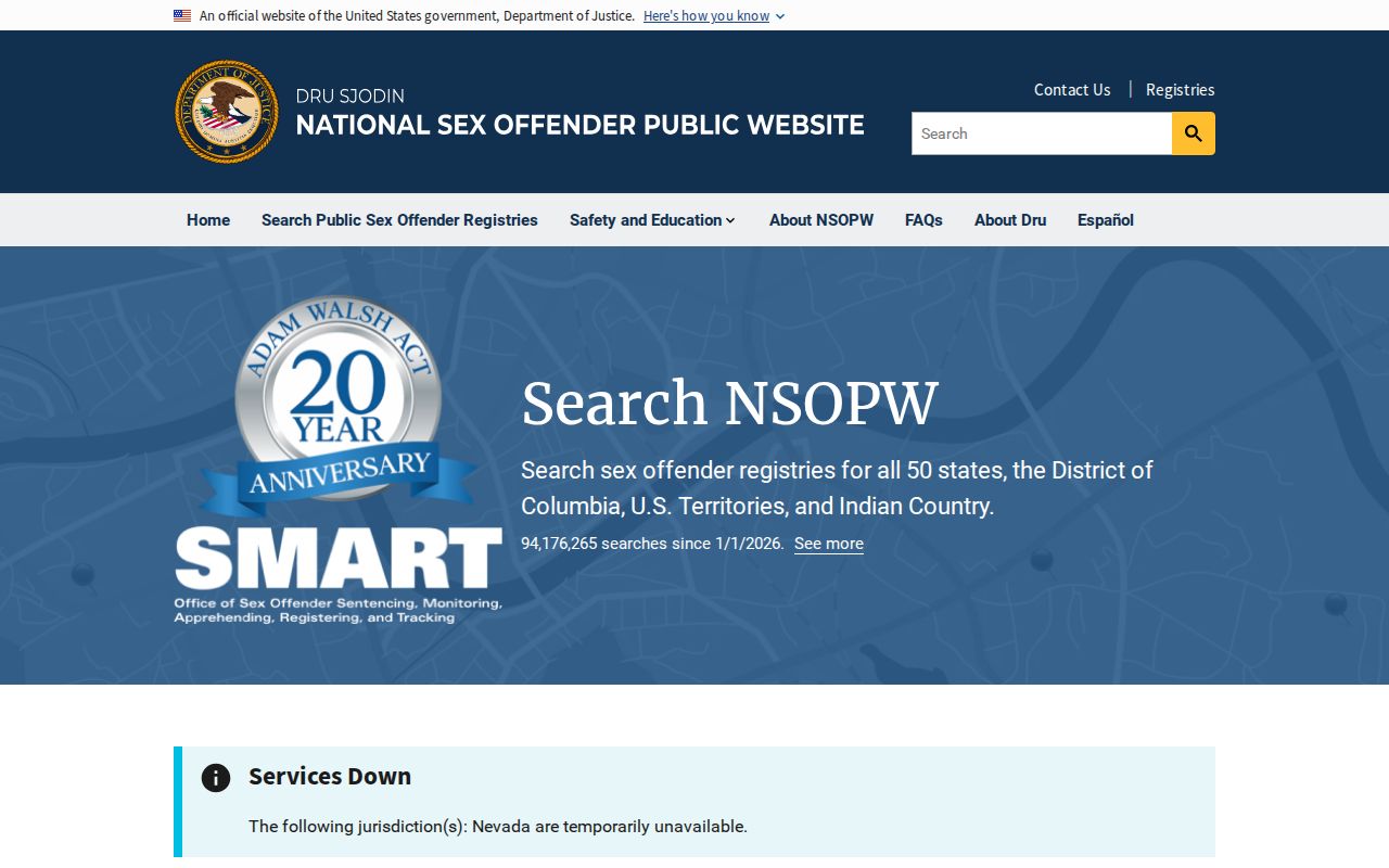 Southampton County sex offender lookup through the national registry search